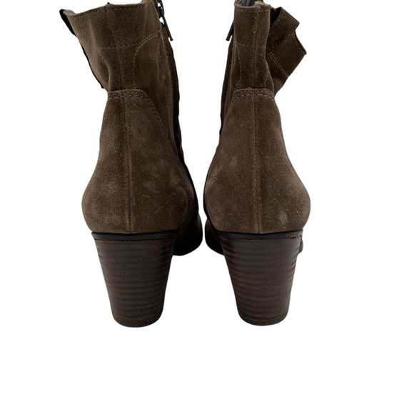 Paul Greene Jax Suede Block Heel Ankle Booties - Picture 5 of 11